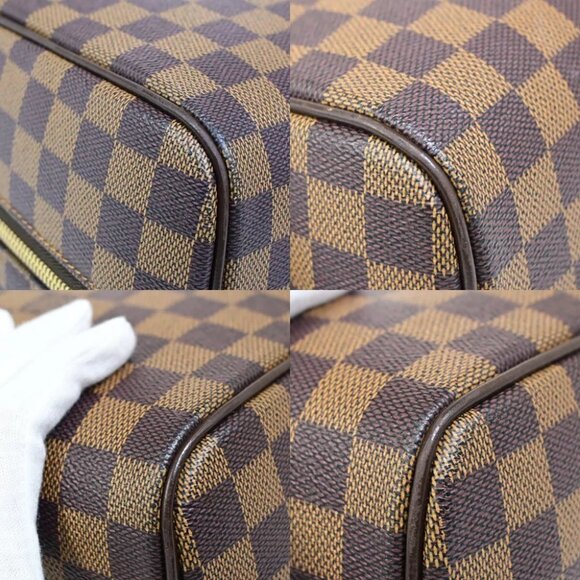 LOUIS VUITTON Nolita Hand Bag Damier Ebene Leather Brown France N41455 45FA611 - Picture 7 of 15